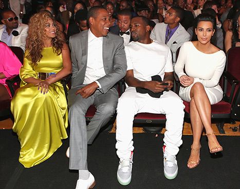 BET Awards - July 1, 2012, Beyonce, Jay Z, Kim Kardashian, Kanye West