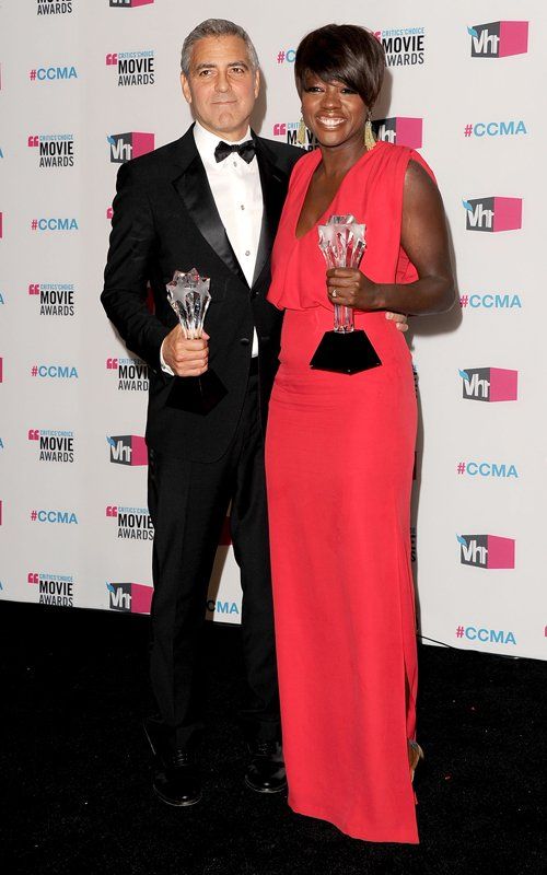 Critics Choice Movie Awards - January 12, 2012, George Clooney, Viola Davis