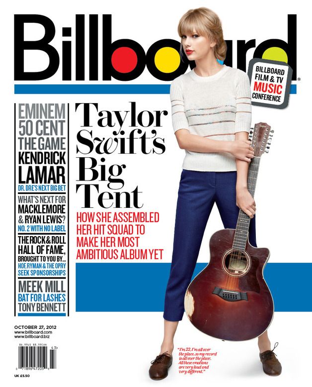 Billboard (October 27, 2012), Taylor Swift
