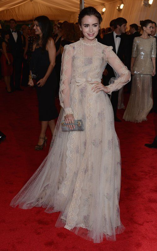 Costume Institute Gala Met Ball - May 7, 2012, Lily Collins