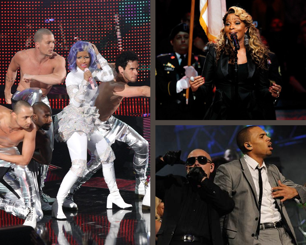2012 NBA All Star (February 26th), Pitbull, Nicki Minaj, Chris Brown, Mary J. Blige