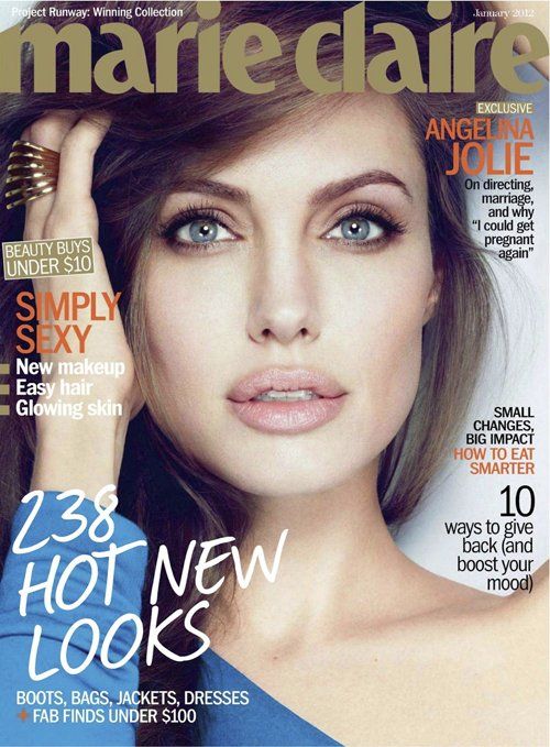 Marie Claire - January 2012, Angelina Jolie