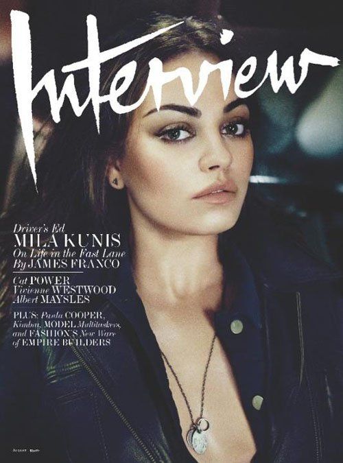 Interview magazine - August 2012, Mila Kunis