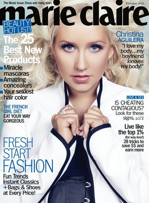 Marie Claire - February 2012, Christina Aguilera