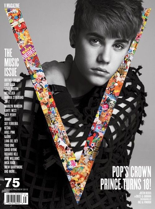 V magazine - Spring 2012, Justin Bieber