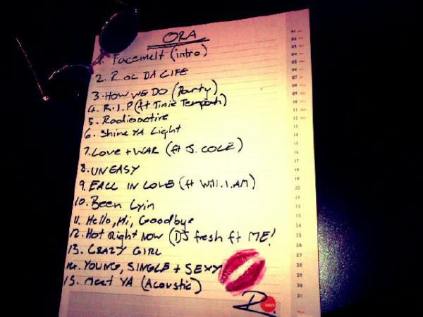 Ora (Track List), Rita Ora