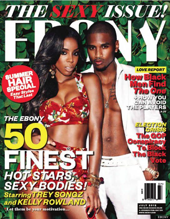 Ebony - July 2012, Kelly Rowland, Trey Songz