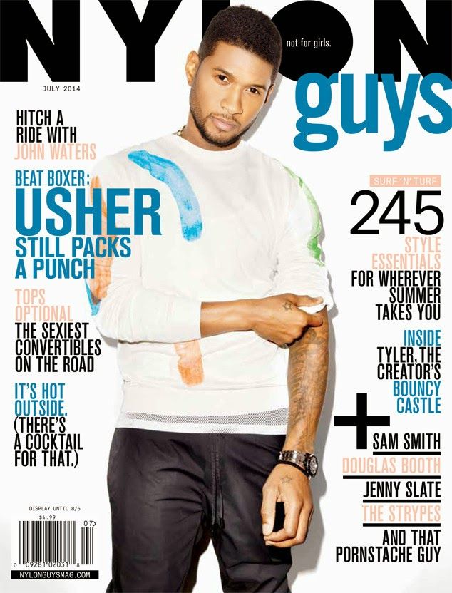 Usher : Nylon Guys (June / July 2014) photo usher-nylon-cover.jpg