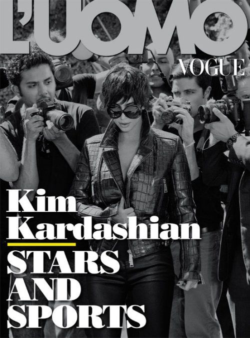 L'Uomo Vogue - July/August 2012, Kim Kardashian
