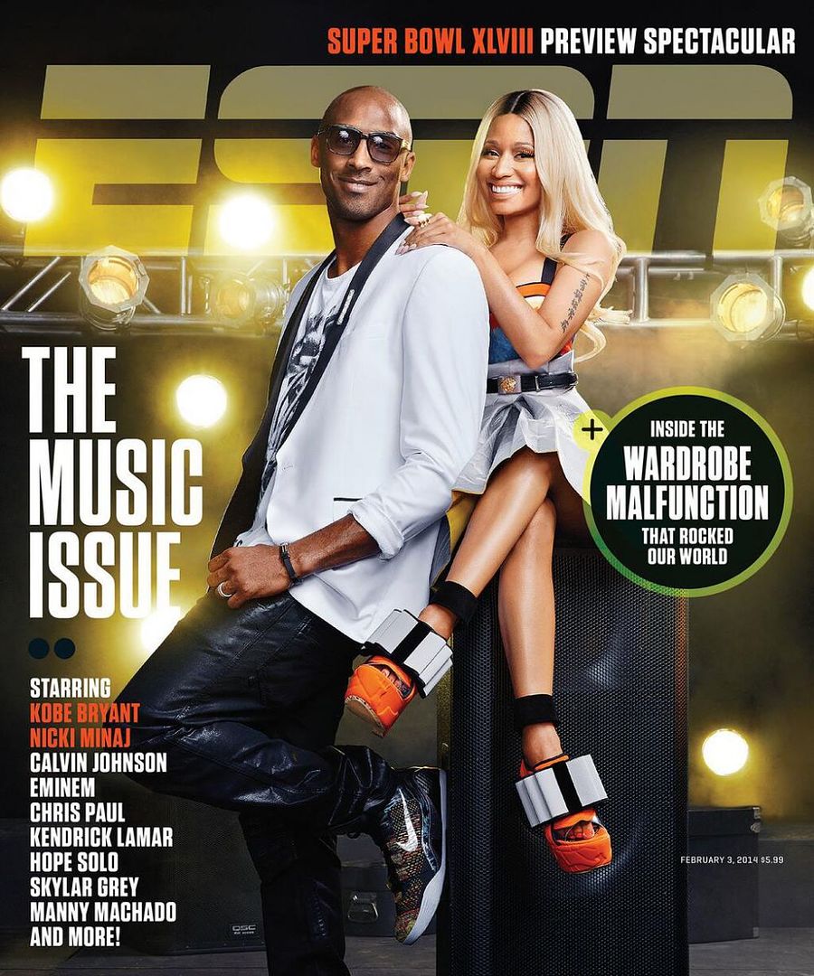 Kobe Bryant & Nicki Minaj : ESPN - February 2014 photo ESPN-Magazine-Music-2014-Kobe-Bryant-Nicki-Minaj.jpg