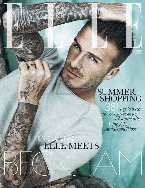 ELLE UK - July 2012, David Beckham