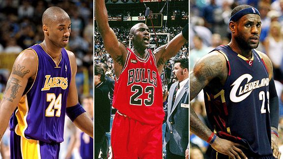 Michael Jordan,Kobe Bryant,LeBron James,Sports