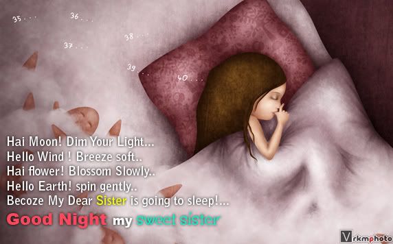 gudnightsister good night orkut scraps(for sister)