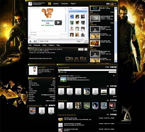Deus ex Human revolution Youtube Layout deus ex human revolution youtube layout Deus ex Human revolution Youtube Layout