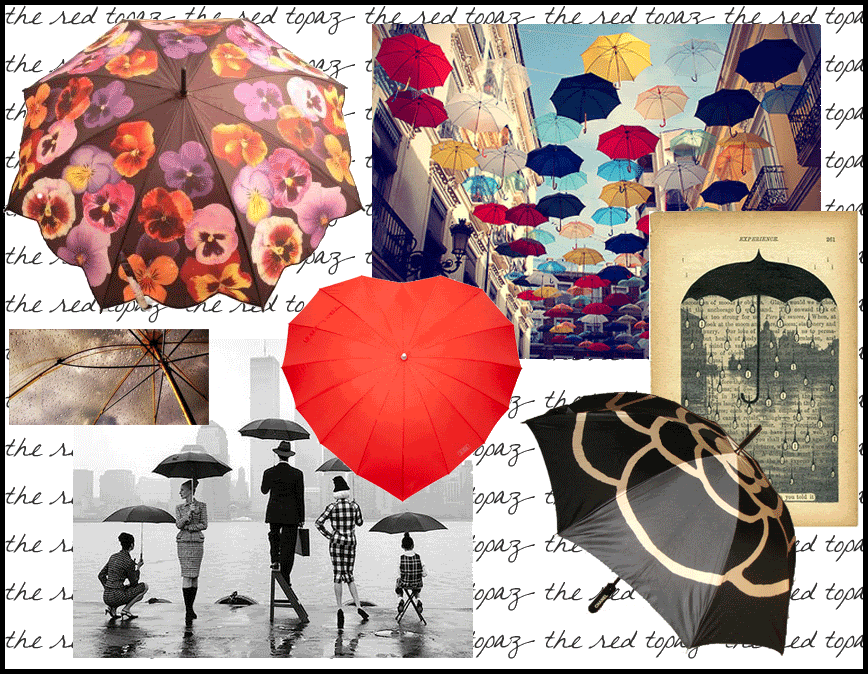 umbrellas, umbrella, umbrella layout, umbrella collage