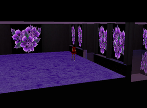 purple flower room