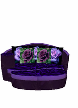 purple rose chair