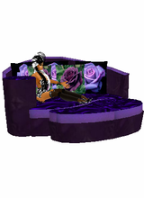 purple rose lounge chair