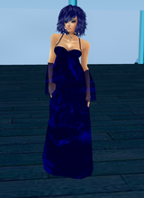 blue velvet 1m gown