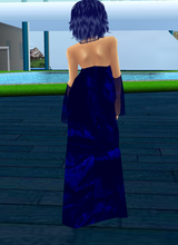 blue velvet 1m gown back