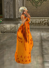 orange  1m gown side
