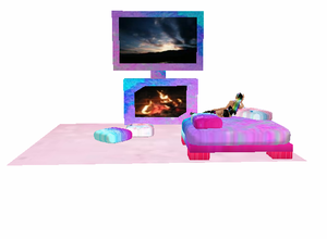 cotton candy fireplace 2