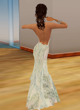 romantic bow gown back