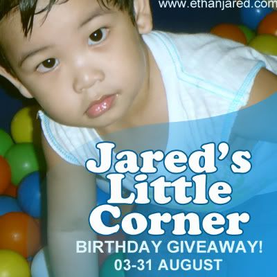 Jared's Little Corner Birthday Giveaway, giveaways, contest, announcement