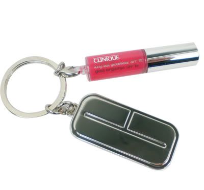 CLINIQUE Long Last Glosswear SPF 15   Mirror Keychain Clearly Pink Long Last Glosswear SPF 15 (1 ml)   Mirror KeychainPRICE AT RM 34.00