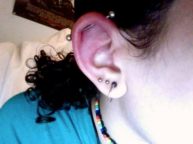 I've always heard that cartilage piercings swell a bit, but considering the 
