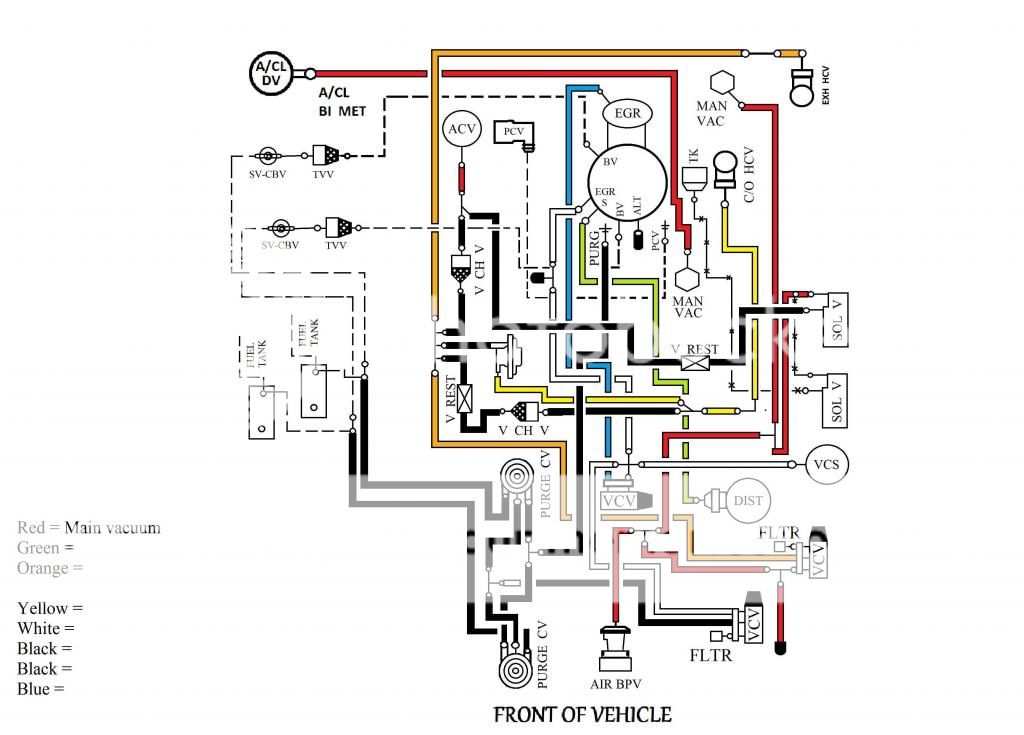 1987 Ford bronco vacuum hose diagram #3