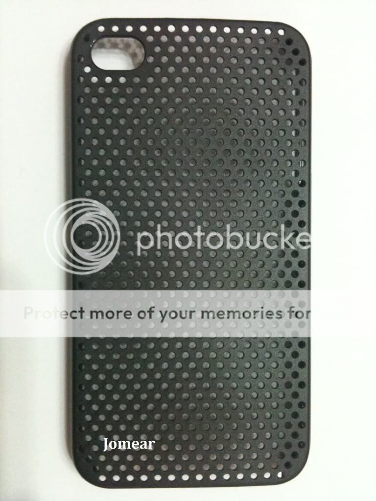 Black Hard Back Cover Case Mesh Grid for iphone 4 4G  